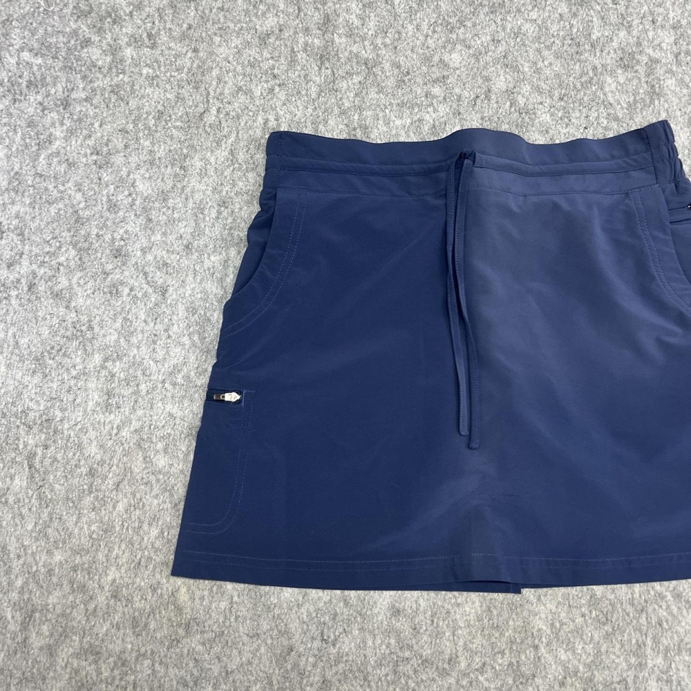 Coolibar Skort Womens XS Blue UPF 50+ Built In Shorts Pockets Stretch Athletic - Picture 6 of 14
